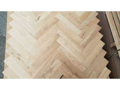 68,04 m² Massief eiken visgraatparket 16mm