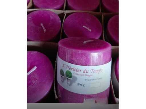 Juego de 24 velas redondas aromáticas con aroma morado – L'Héritier du Temps – Nuevo