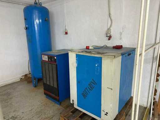 BOTTARINI - Compresseur à vis et sèche-linge + réservoir de stockage