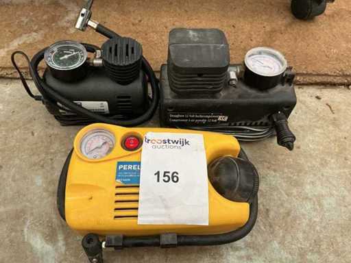 Elektrische Mini Compressor met luchtslang(3x)