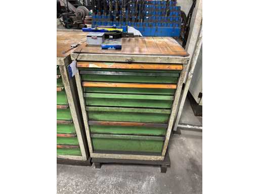   Werkstattschubladenschrank mit Inhalt