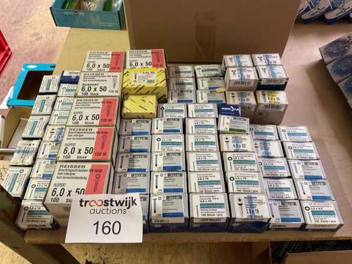 67 x doosjes schroeven