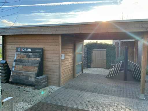 Garden house with canopy ( impregnated ) Garden houses, log cabins and pool houses