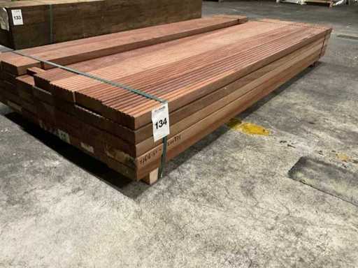 Azobe vlonderplanken 45x140 mm (34x)