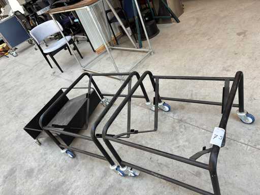 Chariot mobile pour chaises (3x)
