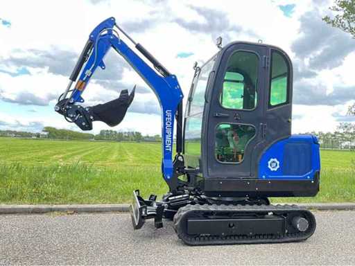 UF-Ausrüstung NM25 Kubota – 2,5T Mini-Bagger – Schnellwechselsystem – 3 Schaufel – 2026 Demo