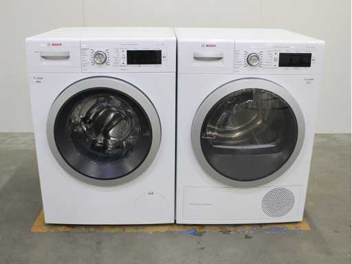 Bosch Series|8 i-Dos Waschmaschine & Bosch Series|8 Selbstreinigender Kondensor-Wäschetrockner
