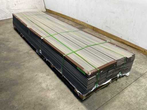 Bamdura Composite decking board - Grigio - 400x14,3x2,2 cm (116x)