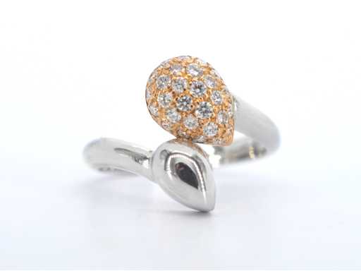 Leo Pizzo - Bague de poing en diamant en or