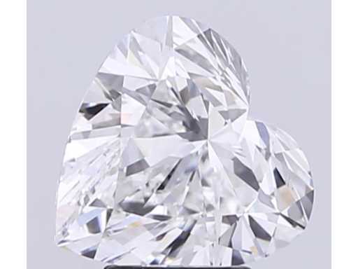 Diamant 0,50 carat taille en forme de cœur certifié diamant