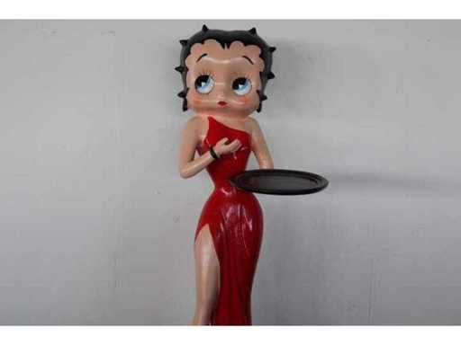 Betty Boop - Red Dress and Dog - Sculpture