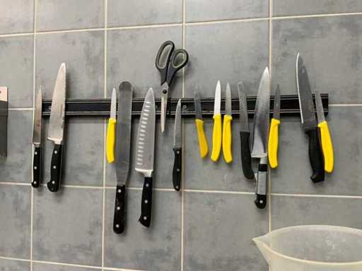 Kit di pasticceria / coltelli da cucina Prochef / Bakerol / ecc. incluso banda magnetica (2x)