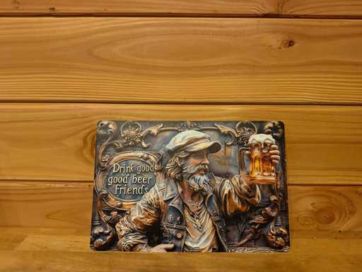 Metalen reclamebord 30x20cm