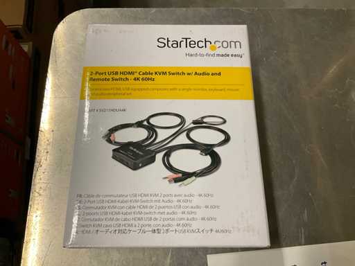 2-port USB HDMI Cable KM Switch w/ Audio and Remote switch  4K 60HZ (5x)