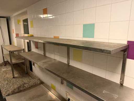 Étagère murale en acier inoxydable
