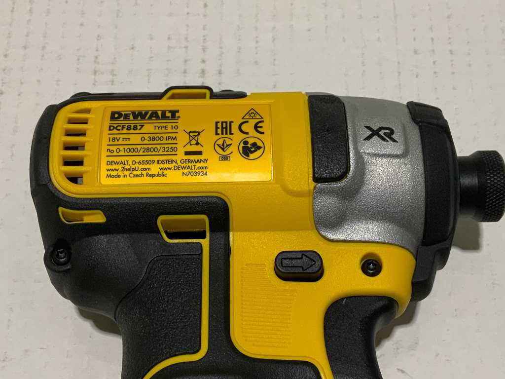 Dewalt dcf887 deals type 10