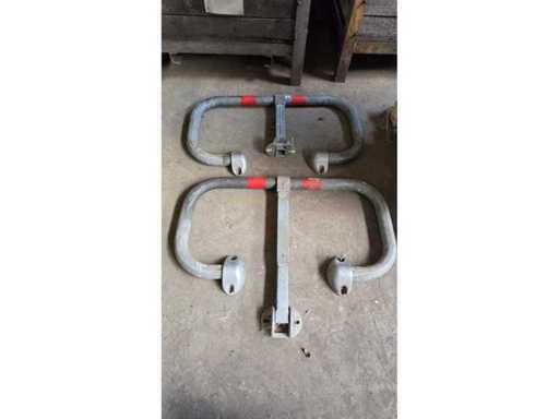 Barrière de parking rabattable (2x)