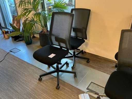 Markant M2 schwarzer Bürostuhl (2x)