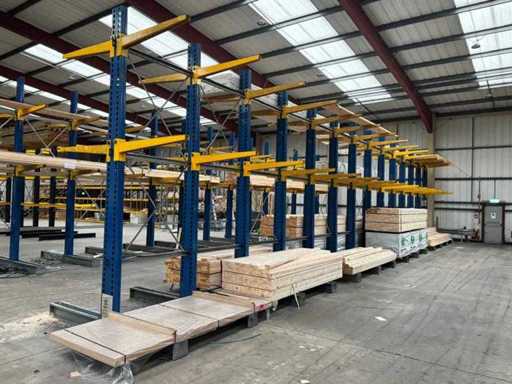 Cantilever rack double-sided 4x16