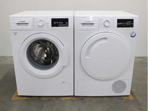 Seria Bosch|6 Mașină de spălat VarioPerfect EcoSilence Drive & Seria Bosch|6 Uscător cu condensator autocurățant