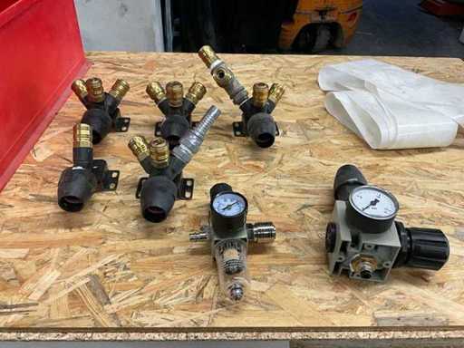 Schneider Druckminderer Werkstattverteilung Druckluft und Wandverteiler