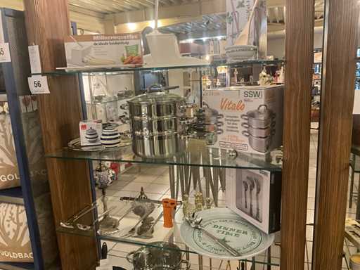 Steam cooker + croquette machine millecroquette + various kitchen utensils Ssw