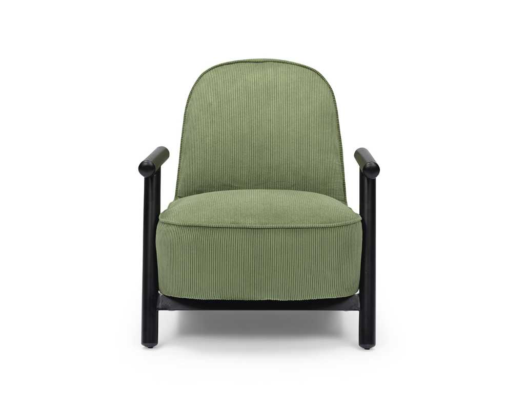 1 x armchair compact design green