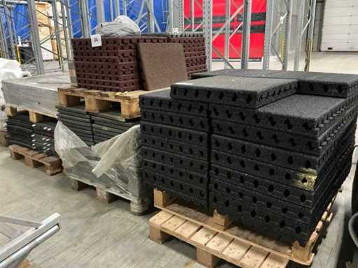 Grote partij diverse Rubberen tegels