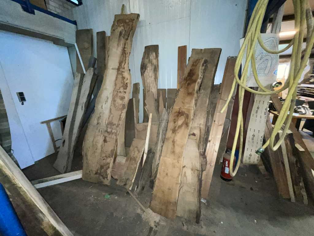Charge von Holzresten