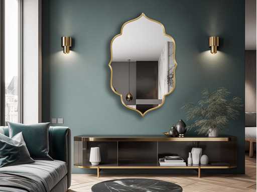 Miroir en arc de cercle, esthétique d'inspiration gothique 60x90cm