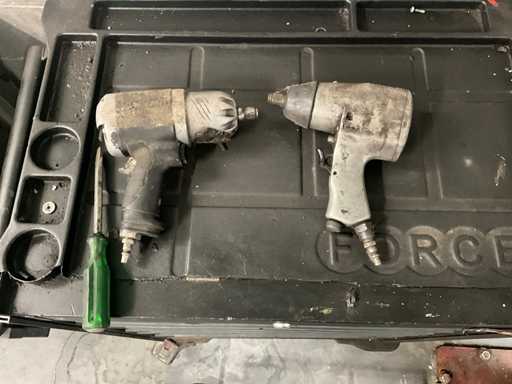 2 x Slagmoersleutel op lucht