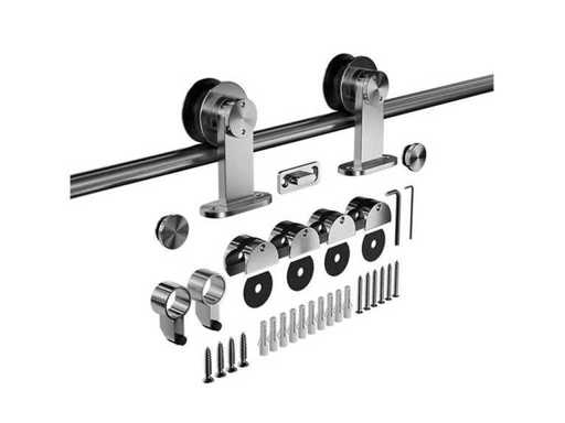 (36x) Schiebetürbeschläge des Pakets – Edelstahl – 200 cm