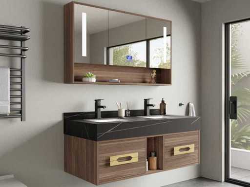 Ensemble de mobilier de salle de bain - Vonato - Ardène 120 - 0 - 2 personnes 120 cm