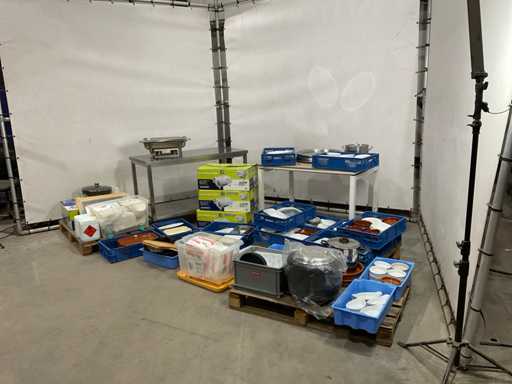 Batch of catering supplies