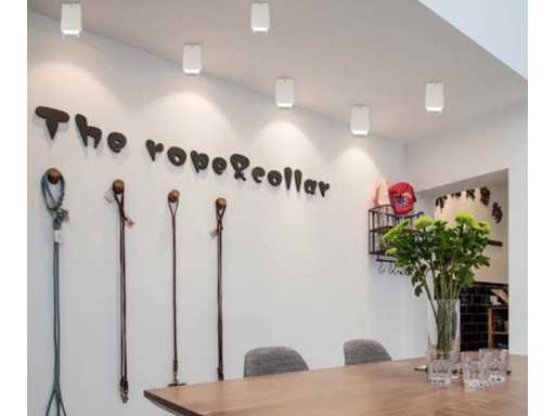 Luminaire de surface GU10 – Cube / Carré – Blanc / Chrome (x10)