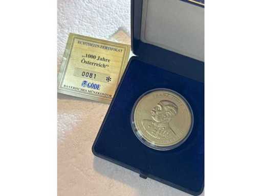 1000 Years of Austria • Emperor Franz Joseph I Commemorative Coin 40mm
