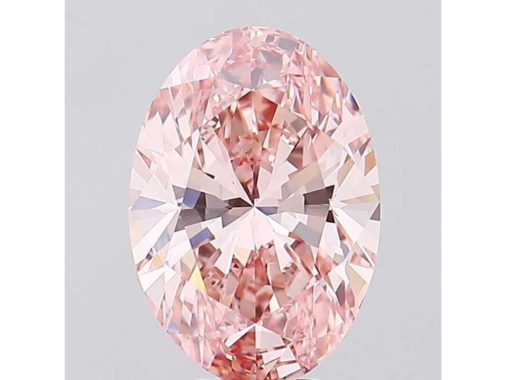 Diamant certifié rose vif fantaisie VVS2 7.01Cts