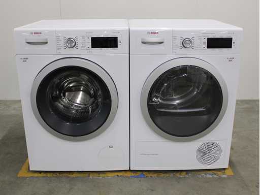 Bosch Series|8 VarioPerfect Washing Machine & Bosch Series|8 SelfCleaning Condenser Dryer