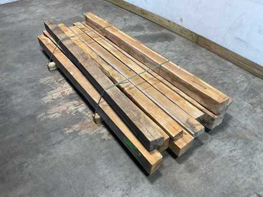 Teak beam 230x7-15 cm (10x)