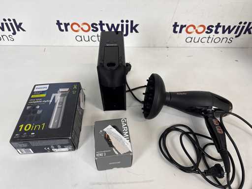 Tunsor de barbă Philips MG5920/15 | Garmin Venu 3 – Ceas inteligent AMOLED | Krups XN110 – Aparat de cafea Nespresso | BaByliss 6716BE – Coafor