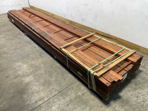 Regola Angelim Vermelho piallata 500x7x4,5 cm (30x)