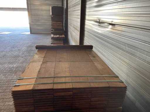 Parquet extérieur Guyana Ipé 1250x145x21mm (120x)