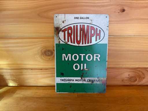 Metalen reclame bord