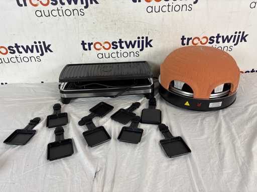 Princess Gourmet Set XL 162650 | Emerio Pizzarette Original - 6 Person Pizza Oven 