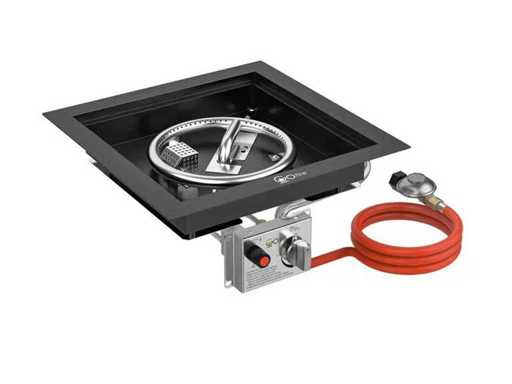 Gofire Edelstahl eingebauter Brennerquadratzug (8x)