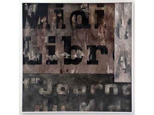 Paul Wiggers - Midi Libre - olie op paneel - 100x100 cm - incl. cataloog