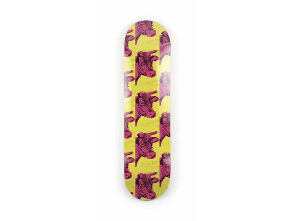 Andy Warhol Cow skateboard