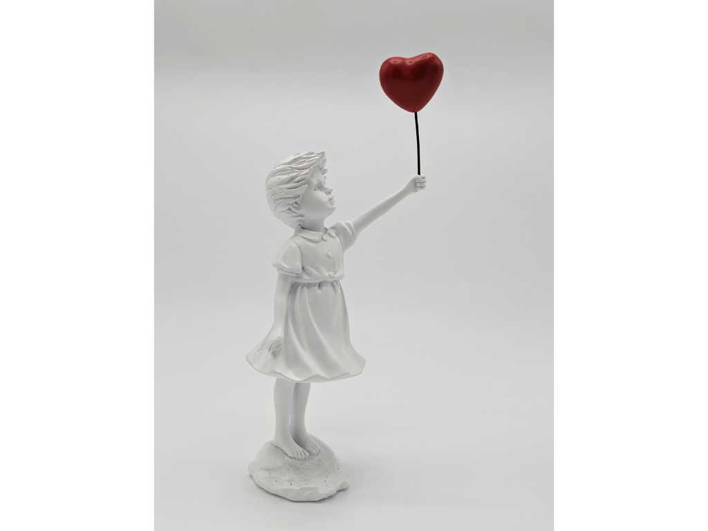 Banksy (geboren 1974), gebaseerd op - Sculpure Balloon Girl