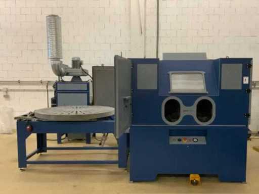 2020 Sant-Tech PK-180/ZO-250P Blasting cabinet set (PK-180) with extraction (ZO-250P) and pressure vessel