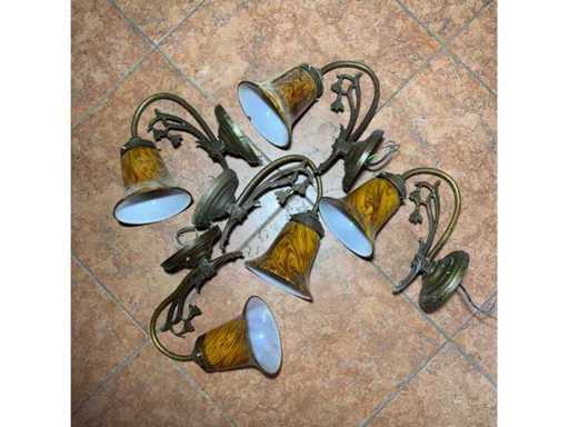 Wandlampen (retro decoratie) (5x)